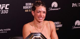 Mackenzie Dern, UFC 330 post-fight Credit: Eddie Law/Cageside Press