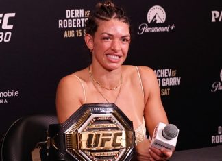 Mackenzie Dern, UFC 330 post-fight Credit: Eddie Law/Cageside Press