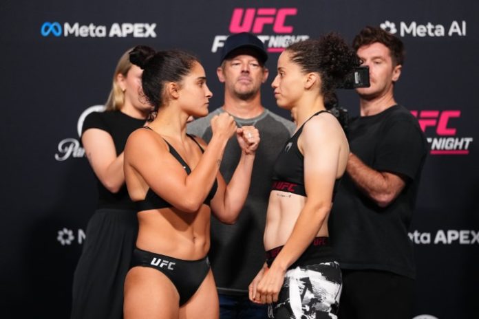 UFC Fight Night: Gamrot v Salkilld Weigh-in Gigi Canuto and Carol Foro, UFC Vegas 120