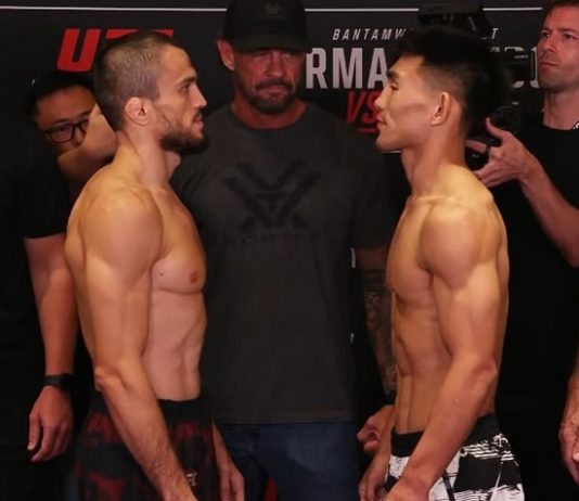 UFC Shanghai: Song Yadong Shocks, Stuns Fans, Stops Umar Nurmagomedov Umar Nurmagomedov and Song Yadong, UFC Shanghai