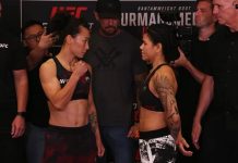 Yan Xiaonan and Denise Gomes, UFC Shanghai