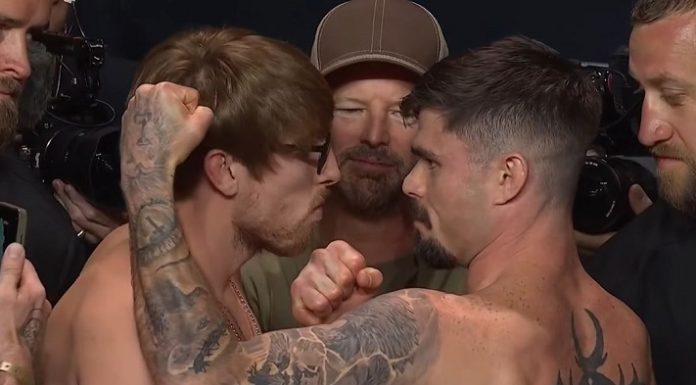 Kurtis Campbell Becomes First Fighter to Finish Trevor Peek at UFC Paris Kurtis Campbell and Trevor Peek, UFC Paris