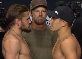 Nathaniel Wood and Pavel Andrusca, UFC Paris