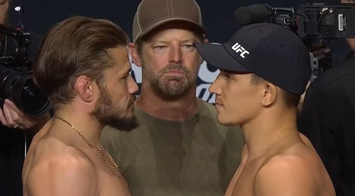 Nathaniel Wood and Pavel Andrusca, UFC Paris