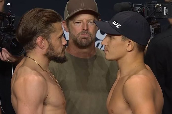 Nathaniel Wood and Pavel Andrusca, UFC Paris